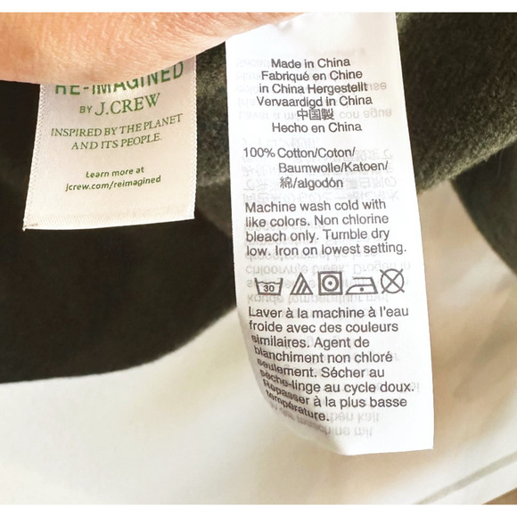 J Crew Womens Vanessa Sweater Jacket XL Heather Olive Green Preppy Minimalist - Picture 7 of 9